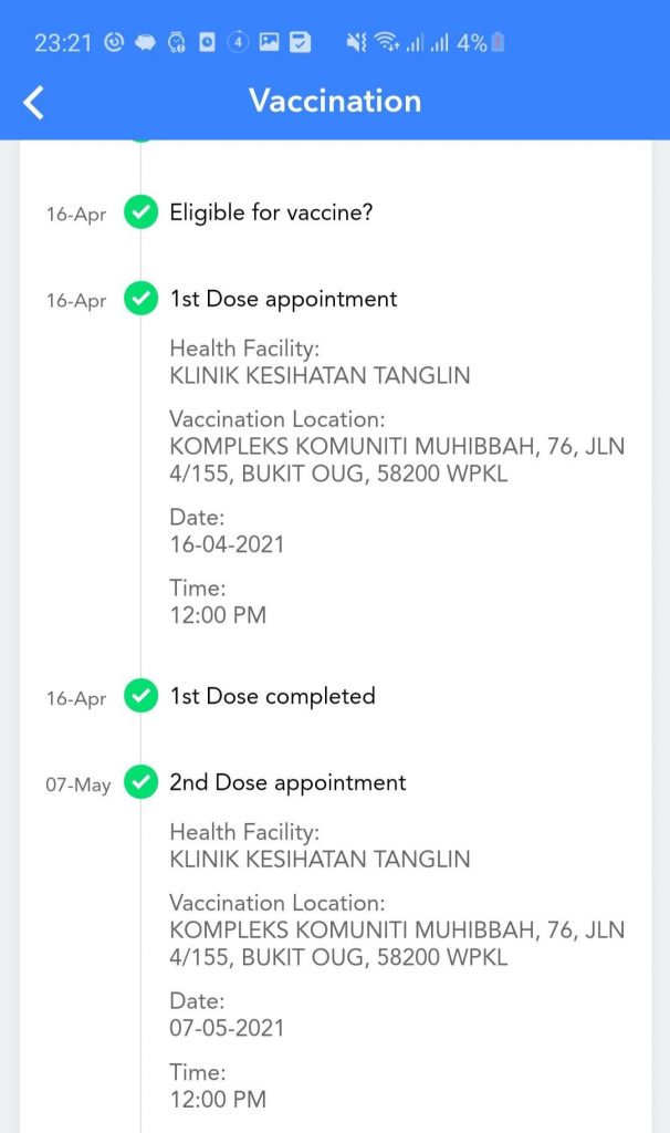 Vaccine appointment malaysia check to booster how Walk